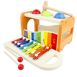 八音階木製音樂玩具打擊樂敲打玩具